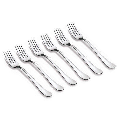Picture of 6 Piece Stainless Steel Dinner Fork Set With 6 Pc Dinner Fork - Chopsticks