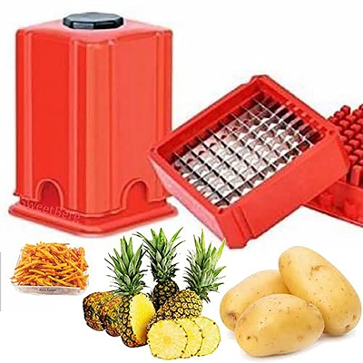 Picture of French Fries Maker Potato Chips Cutter Slicer Red Potato French Fries Finger Chips Cutter Slice Maker Machine