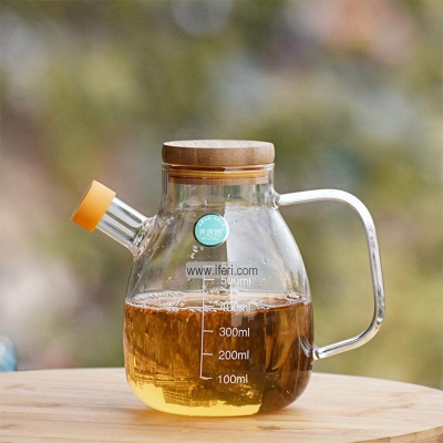 Picture of 800ml High Borosilicate Glass Oiler Leak-Proof Oil Pot Home Kitchen Oil Bottle With Scale Suitable For Oil Liquid Vinegar