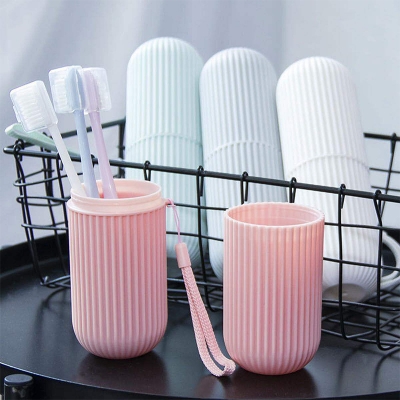 Picture of Toothbrush Case and Carrier, 1 pcs Portable Business Trips Wash Cup Holder Organizer for Trips and Daily Use