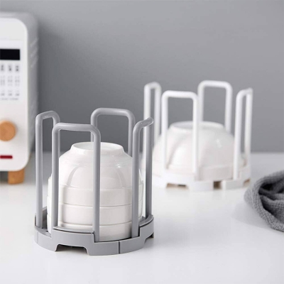 Picture of Pot Lid Holder Plastic Dish  Rack Holder Simple and retractable drain dish rack Cup holder