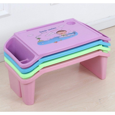 Picture of Writing desk adjustable children's study table multifunctional thickened pupils plastic bed with storage early education desk