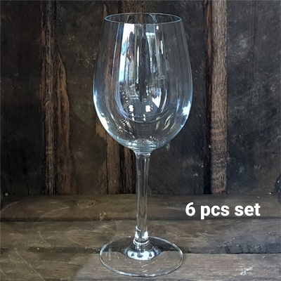 Picture of 6 pcs set Coke Glasses round, Long Stem, Thin Rim, Lead-Free Crystal, Hand Blown, 18-Ounces,