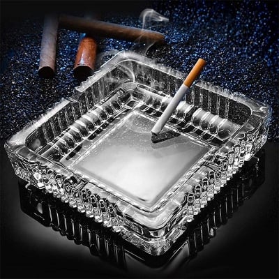 Picture of Glass Ashtray  for  Outdoor Indoor Restaurant Decoration