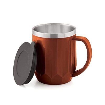 Picture of Stainless Steel - RK Coffee Mug with Lid - Pack of 1 (325ml) - Coffee Mug - Coffee Mug - Coffee Mug