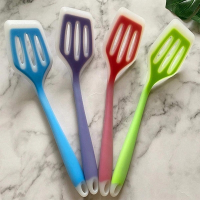 Picture of 1 pcs Silicone Non-stick Cooking Utensils Set Frying Eggs Fish Spatula Spatula Cooking Utensils