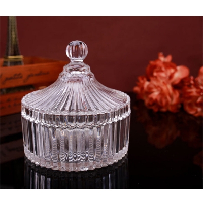Picture of European Style Candle Hodler Special Glassware Crystal Glass Candy Cup Transparent Candy Cans Candles Making Supplies - Glass Jar