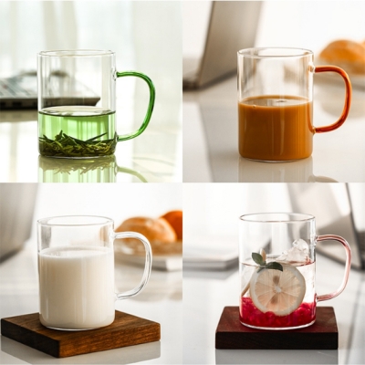 Picture of Borosilicate Heat Resistant Straight Mug 450ml , Set Of 4