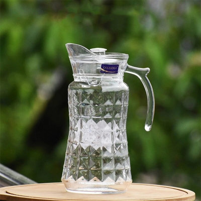 Picture of 1 pcs Glass Water Juice Jug with Lid 1.7L capacity Y-33