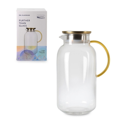 Picture of Nifty Niche - Opulence at Its Best - GLASS PITCHER , Heat Resistant Pitcher GPH 603-2Y,2.52L - Kitchen & Dining - Must Have
