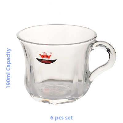 Picture of Yujing Glass Cup Set, 190 ml, 6 -Piece, Service for 6, Clear (YJZB-2402-1)