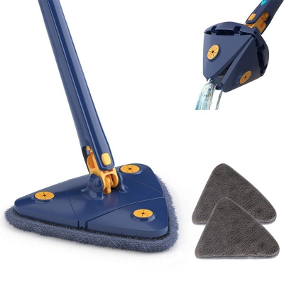 Picture of New Extendable Triangle Mop 360° Rotating Wet Dry Mop 1.3m Floor Cleaning Household Window Ceiling Cleaning Tools