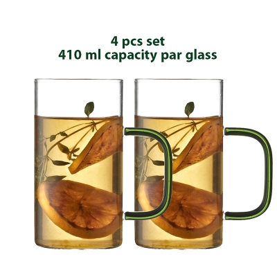 Picture of 4 Pcs Set Glass Cup, GPZB307/L4C, (410 Ml) - Glass