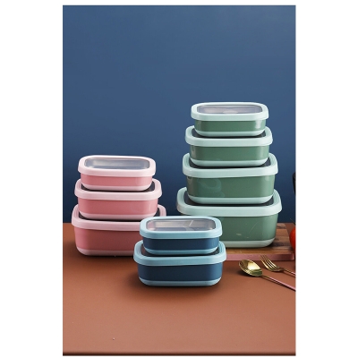 Picture of Homio Tedemei 470ML portable leakproof Non-slip Skid-resistance seal lid lunch box inner Stainless steel food container