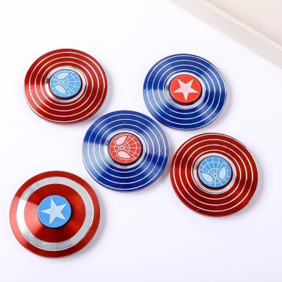 Picture of 1 pcs Fidget Aluminum Shield Set Hand Spinner red and blue