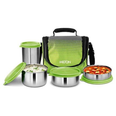 Picture of Milton Tasty 3 Stainless Steel Combo Lunch Box With Tumbler, 1200 ML