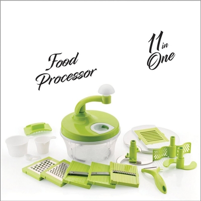 Picture of PLATINUM 11 IN 1 Manual Food Processor All in One Multi Function Manual Food Processor Salad Tools