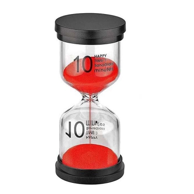 Picture of 10 minuets stand timer sant watch Hourglass Sand Timers Color 10 Minutes Sandglass Timer for Games Classroom Home Office