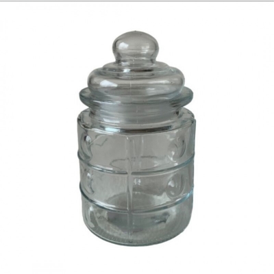 Picture of 1pcs 300ml Glass Jars with Lids Small Mason Jars Candy Cookie Coffee Tea Seeds Nuts Spice Jar Buffet Jar Decoration DIY Jars 7.5 cm Dia. x 13cm H