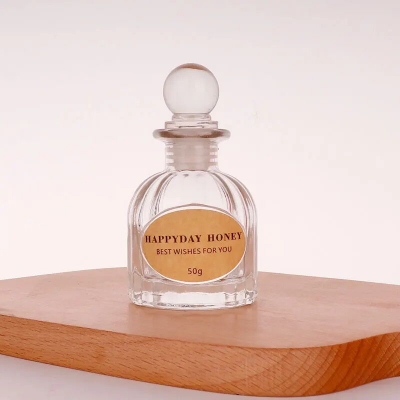 Picture of Sealed 100ml Perfume Bottle French Girl Mini Storage Glass Jar Decor