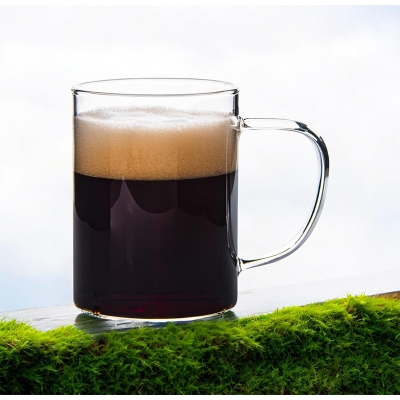 Picture of Borosilicate Mug GPB19 - Clear 450ml, Lightweight, Heat Resistant, Fireproof for Oven Use, Perfect for Tea and Beverages (1pc).