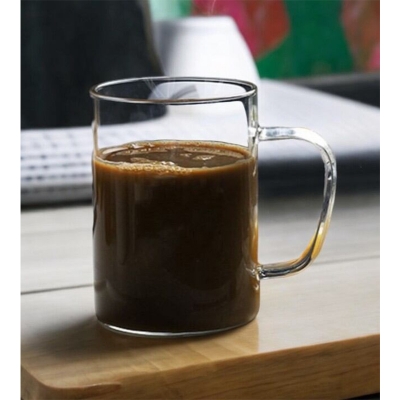Picture of 450ml Clear Borosilicate Mug - GPB19, Lightweight, Heat Resistant, Fireproof for Oven Use, Perfect for Beverages (1pc).