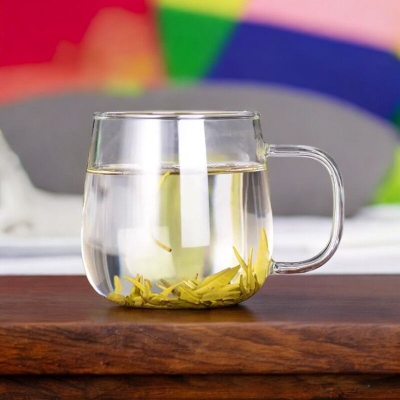 Picture of 1pc 490ml High Temperature Resistant Water Cup - Borosilicate Glass Tea Cup