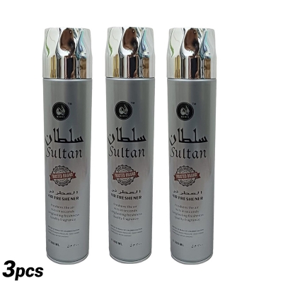 Picture of 3 Pcs Combo Sultan Room Spray 300ml - Fresh Floral Woody Air Freshener - Perfect for Indoor Fragrance
