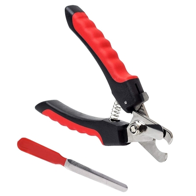 Picture of Stainless Steel Dog Clippers - Pet Nail Clippers + File Kit for Grooming Cats