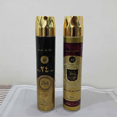 Picture of 2 pcs Combo Oud and Ahlam al Arab 300ml Air Freshener Room Spray - Fresh Floral Woody Home Fragrance for Indoor Use - 1pcs 300ml Spray for a Pleasant and Inviting Atmosphere