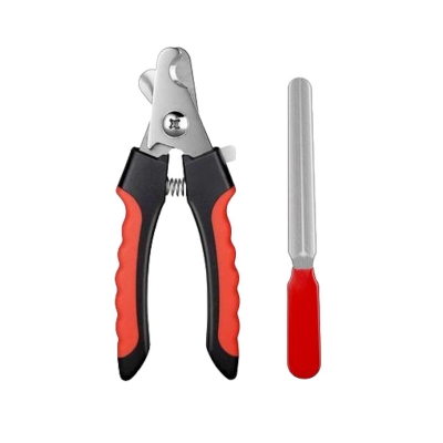Picture of Stainless Steel Dog Nail Clippers - Pet Nail Clippers + File Kit - Cat Grooming Tool