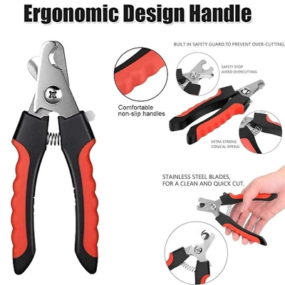Picture of Dog Nail Clippers - Stainless Steel Pet Grooming Tool + File Kit for Cats and Dogs
