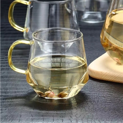 Picture of Glass and Cup - GPB57 - 420 ML - Transparent - Coffee Mug - Coffee Mug