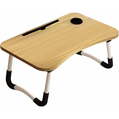 Picture of Simple bed foldable small table Bedroom bay laptop student dormitory foldable small children lazy computer study desk red pink brown green