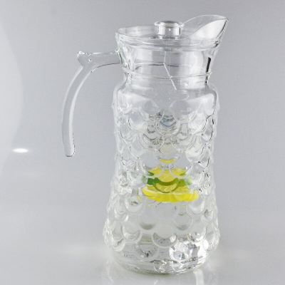 Picture of 1 pcs Glass Water Juice Jug with Lid 1.7L capacity Y-34
