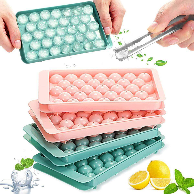 Picture of Ice Cube Tray Round Ice Ball Maker Mold Sphere Circle Ice Chilling Cocktail Whiskey Tea Coffee Ice Cube Mold