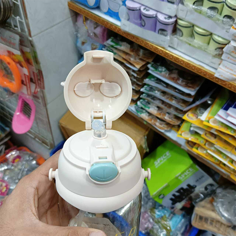 Picture of Tiger 2 IN 1 water  bottles for school going kids 600 ml capacity(transparent)