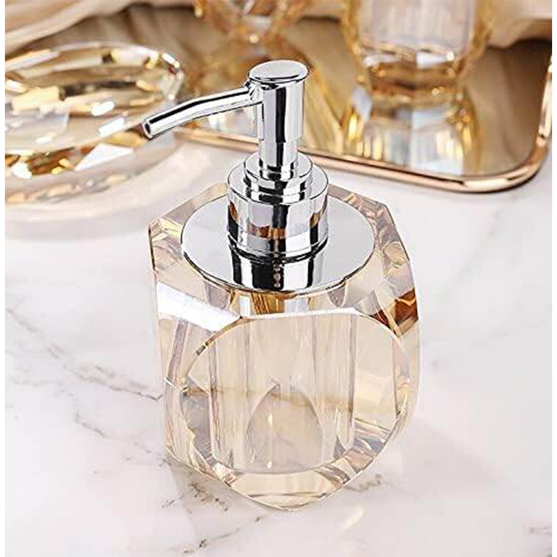 Picture of Crystal Hand Wash Dispenser 220 ml Soap, Conditioner, Shampoo, Gel, Liquid Dispenser