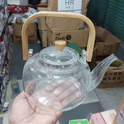 Picture of lass Teapot,Stovetop & Microwave Safe Teapot,34oz(1000ml),Infuser inside,for Blooming flower tea and Loose Leaf tea Maker Set