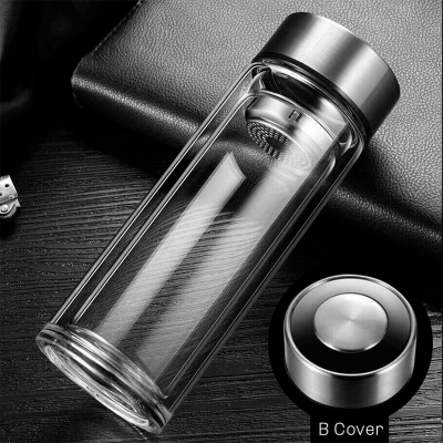 Picture of Double Layer Glass High Temperature Resistant Tea Bottle 360ml