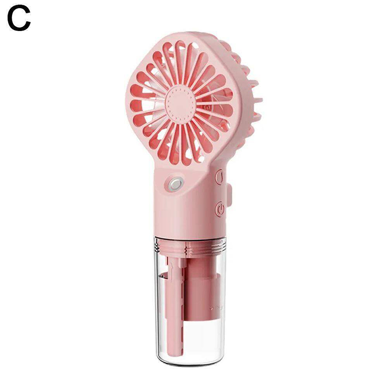 Picture of 4 speed USB Desk Rechargeable Handheld Fan Multifunction Mini Water Mist Fan Portable