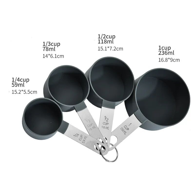 Picture of Baking Tools Kitchen Measuring Spoon Set Stainless Steel Handle Cup With Scale Gadgets