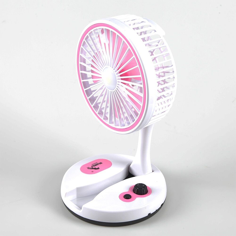Picture of Yichen Multifunctional Folding Rechargeable Fan with LED Lighting China Rechargeable Folding Fan and Folding Fan with LED Light price