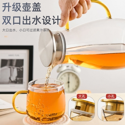 Picture of 1 pcs Clear 10.5 Inch Big size Borosilicate Glass Water Juice Jug 2000ML GPH76