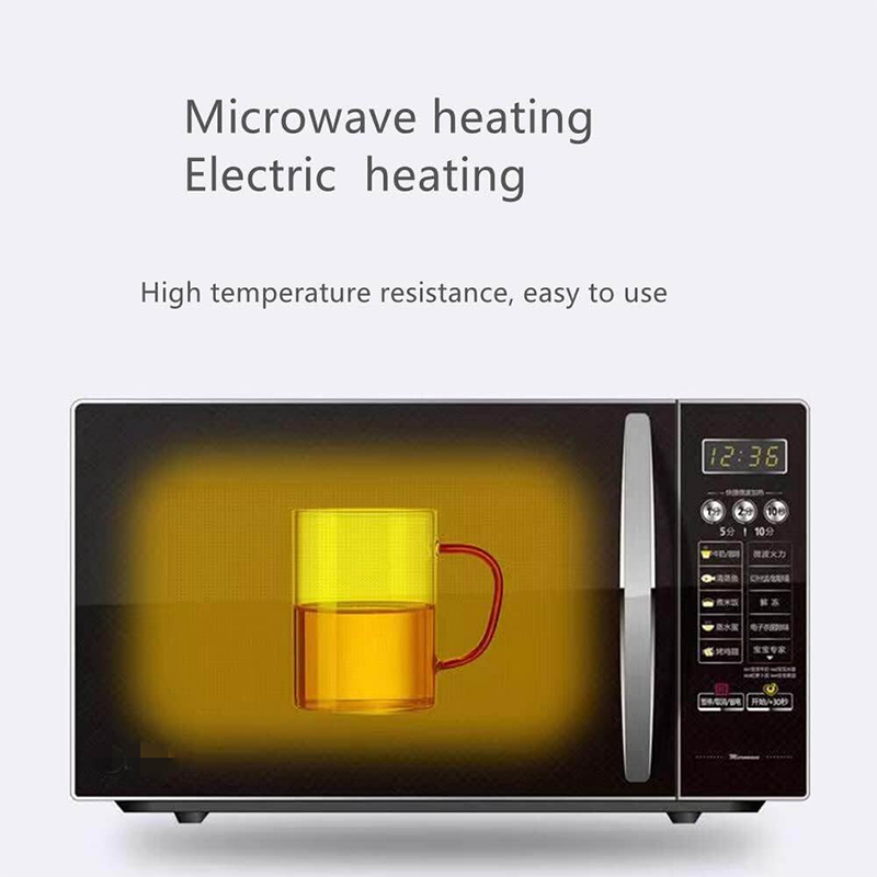 Picture of Clear Borosilicate Mug GPB19 - 450ml (15.2oz), Heat Resistant, Lightweight, Fireproof for Oven Use, Ideal for Tea & Beverages (1pc)