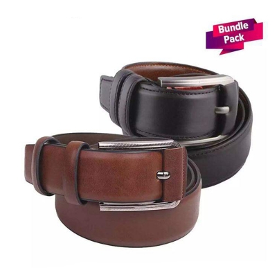 Picture of 2.Pice, Black and brown belt combo offer:6534 (Black and Brown,Int: One size)