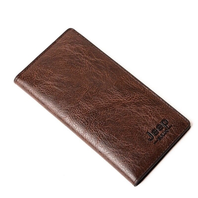 Picture of Jeep Chocolate High Quality Artificial Leather Long Wallet (Chocolate)