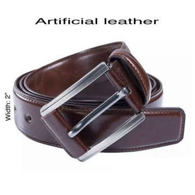 Picture of Brown Colour Belt Artificial Leather Belt For Men (Brown,Int: One size)