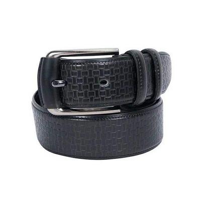 Picture of Black artificial leather belt for men (Black,Int: One size)