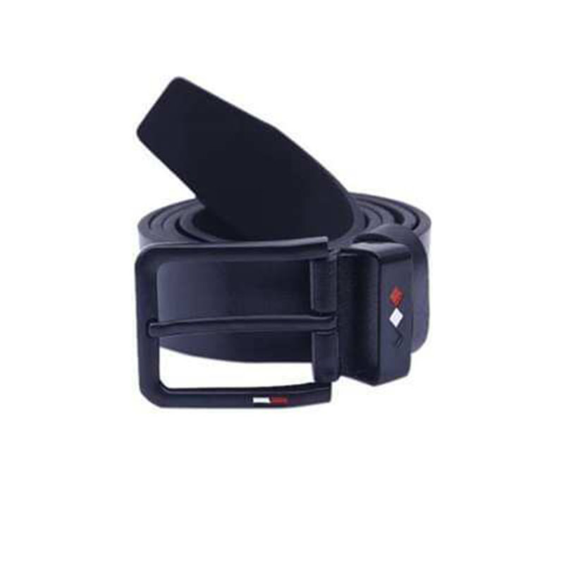 Picture of Black  artificial  leather  belt for men (Black,Int: One size)